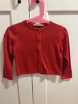 Sweter sweterek rozpinany czerwony na guziki rozm 92