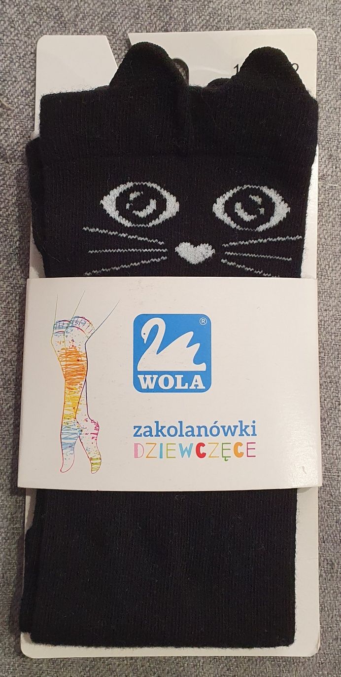 Zakolanówki dziewczęce WOLA r.116/122 NOWE