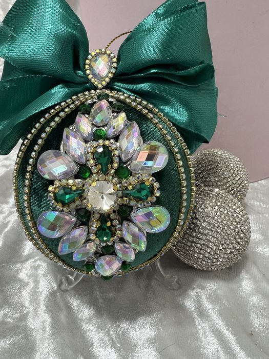 Ноногодние шары ручной работы, новорічні іграшки