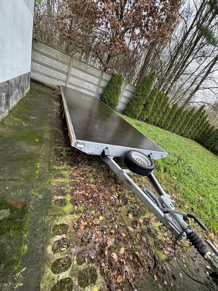 Przyczepa laweta 3 osiowa dł 6,20