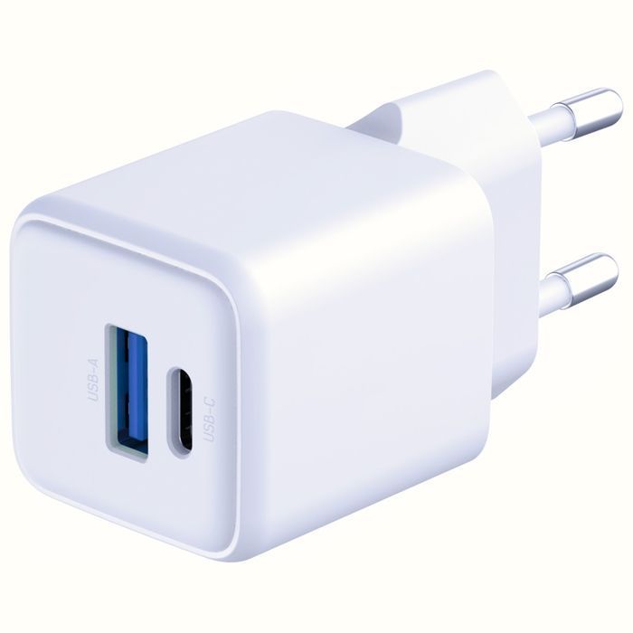 Pd Biały 3Mk Gan 20W Charger Qc4+ Sieciowa Ładowarka 1Xusb-A 1Xusb-C
