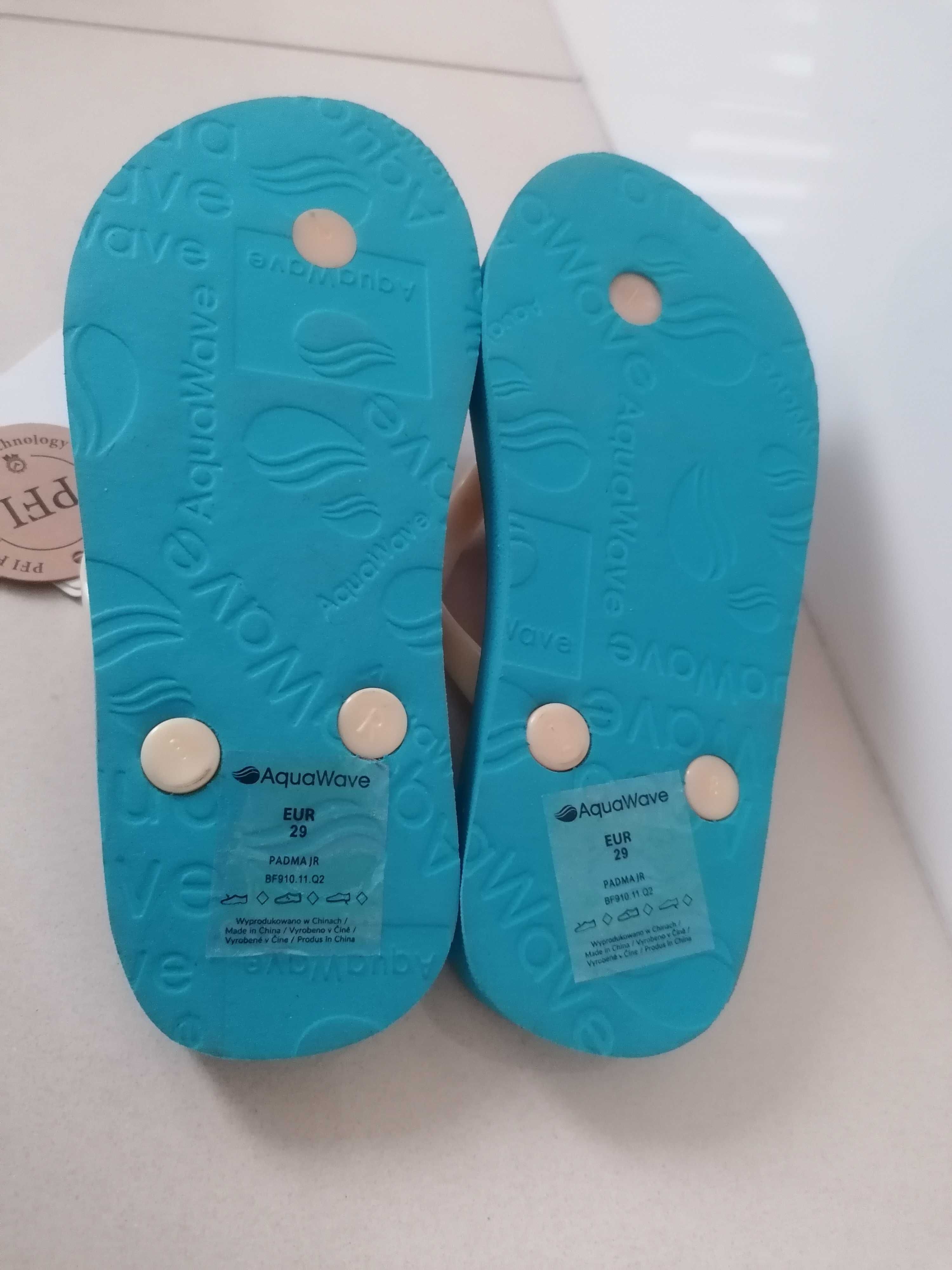 NOWE Dziecięce japonki Aquawave PADMA JR 22795-JUCAN PINK rozmiar 29