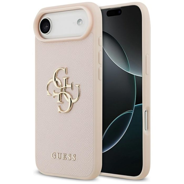 Etui GUESS Grained Big 4G & Classic Logo do Iphone 17 Air różowy