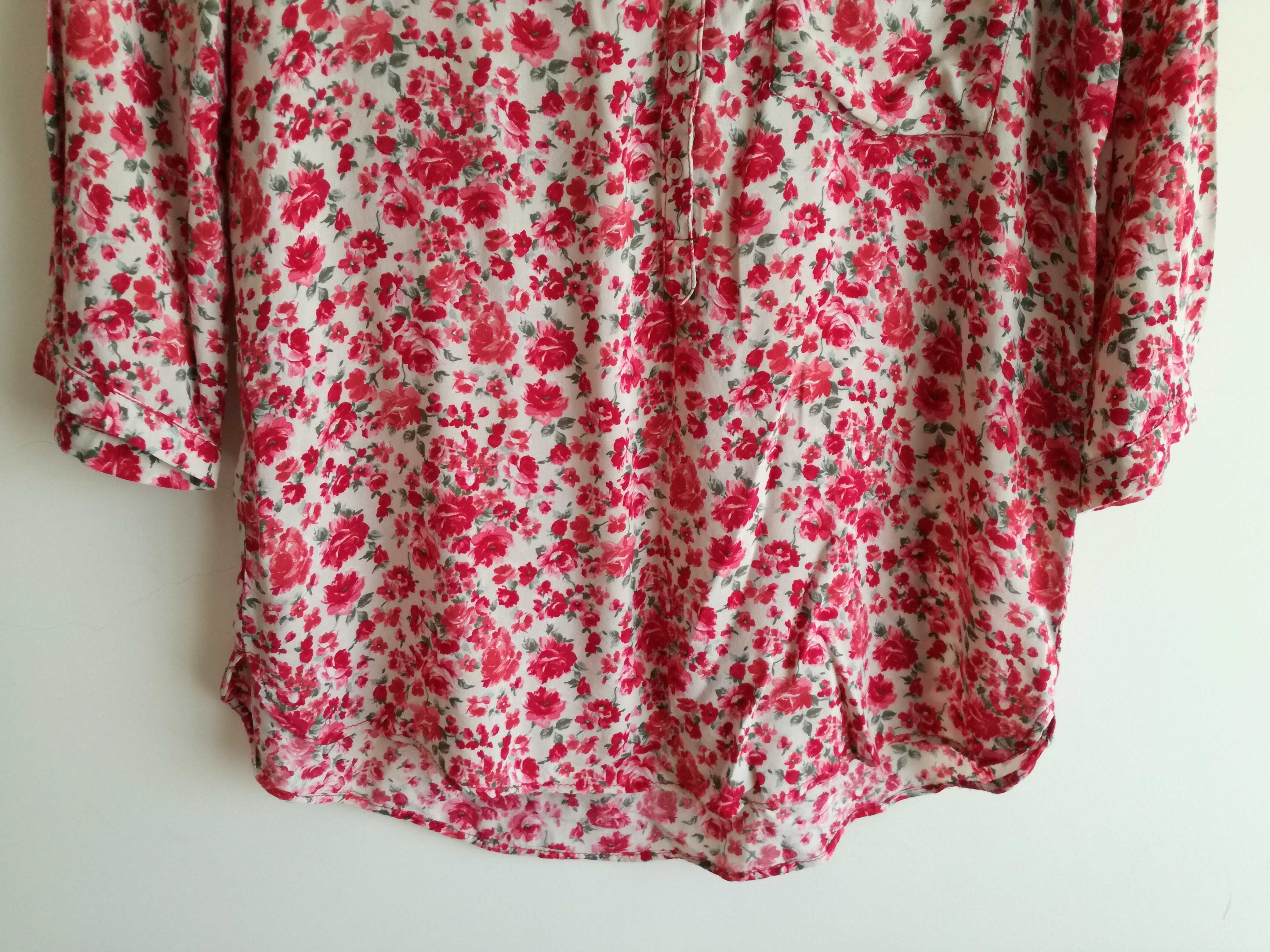 Túnica estampado floral Tam.XS da Zara