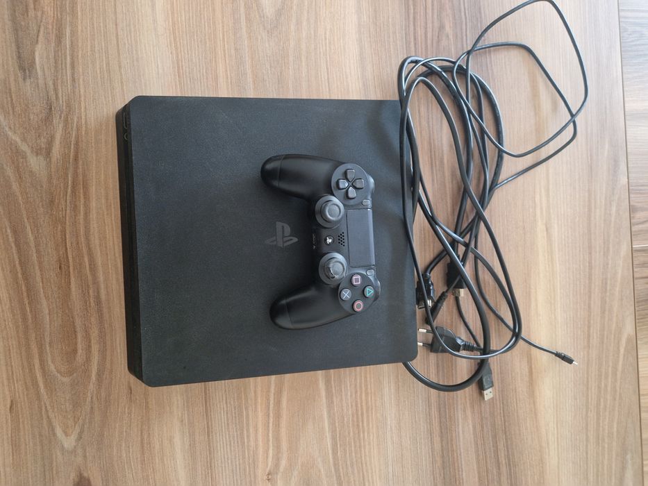 Ps4 slim 1tb com cabos e comando