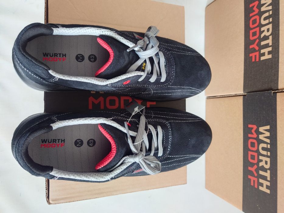 Buty robocze WURTH półbuty ochronne NEW AIR BLACK S1P SRC ESD roz. 44