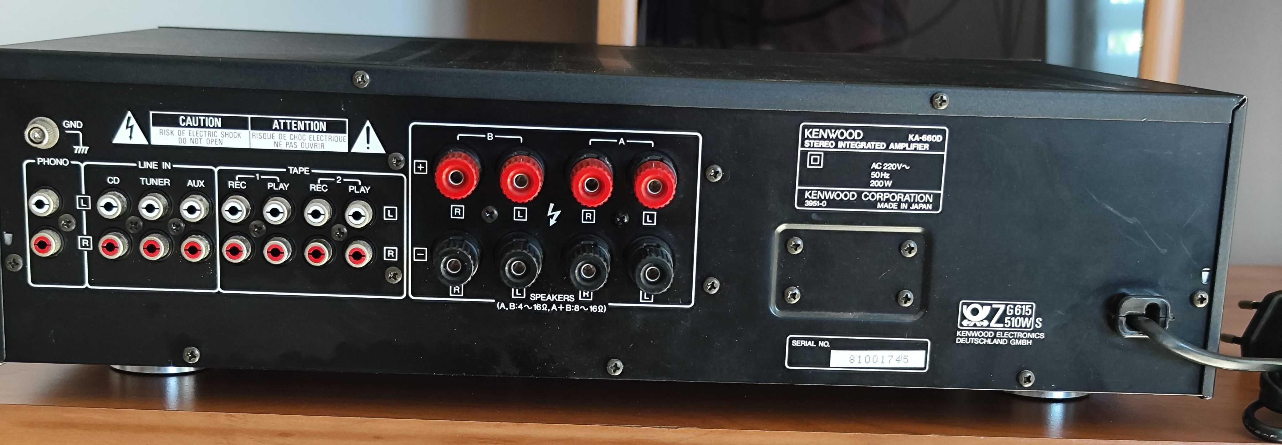 Sprzedam używany wzmacniacz audio marki Kenwood KA-660D