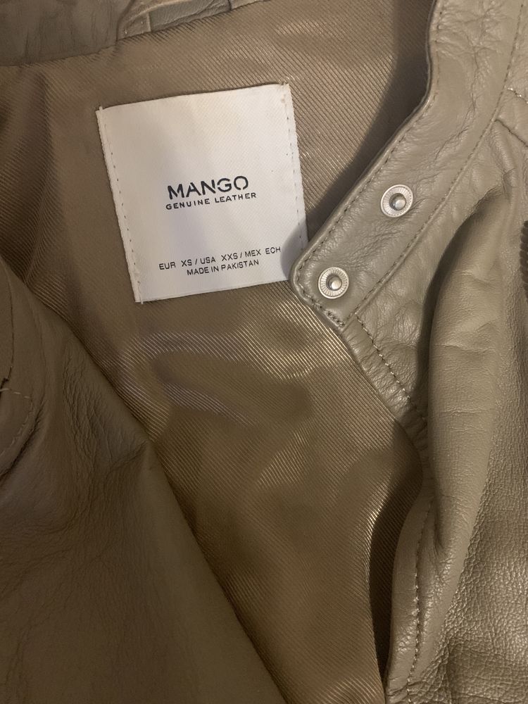 Шкіряна куртка Mango, xs