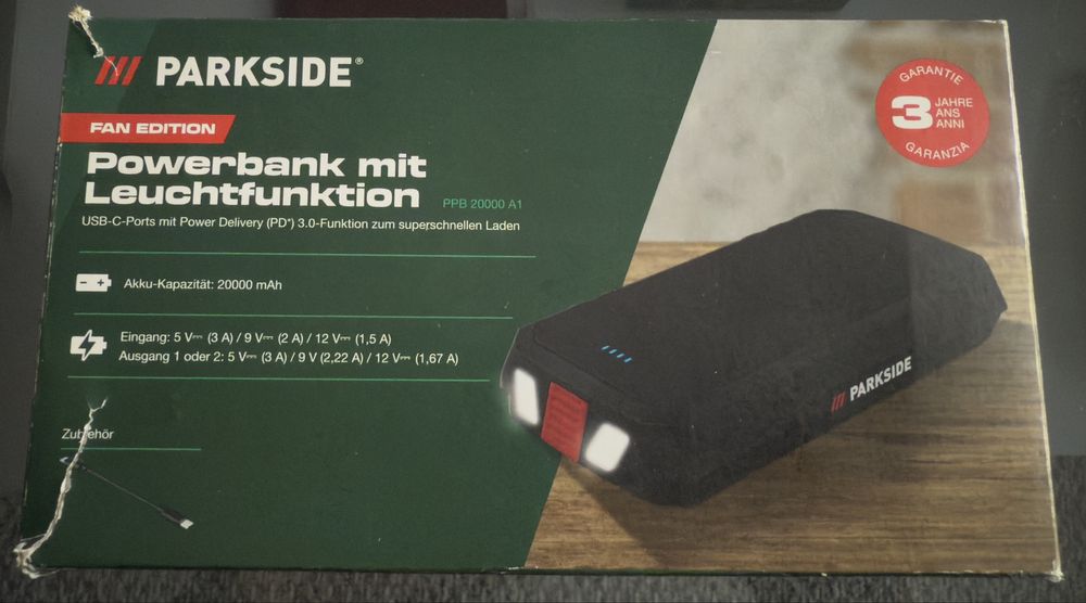 Powerbank parkside 20000