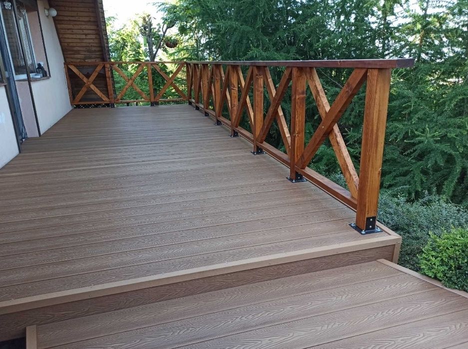Tarasy drewniane i kompozytowe Montaż tarasów drewnianych, zadaszenia.