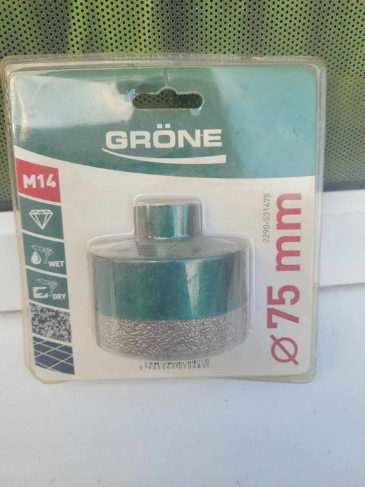 Otwornica diamentowa 75 mm, firmy Grone