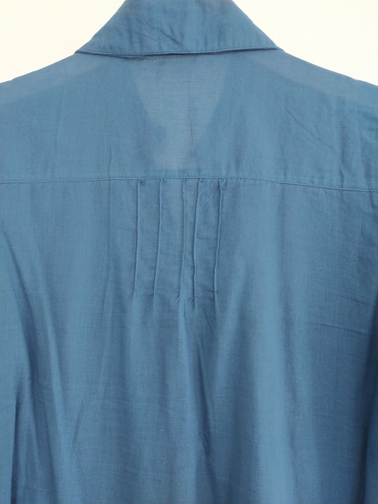 Blusa azul com bordado - Eternas Novidades - Tamanho S