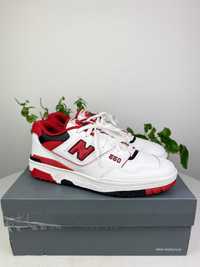 białe czarne czerwone buty new balance nb 550 r. 45,5 n223