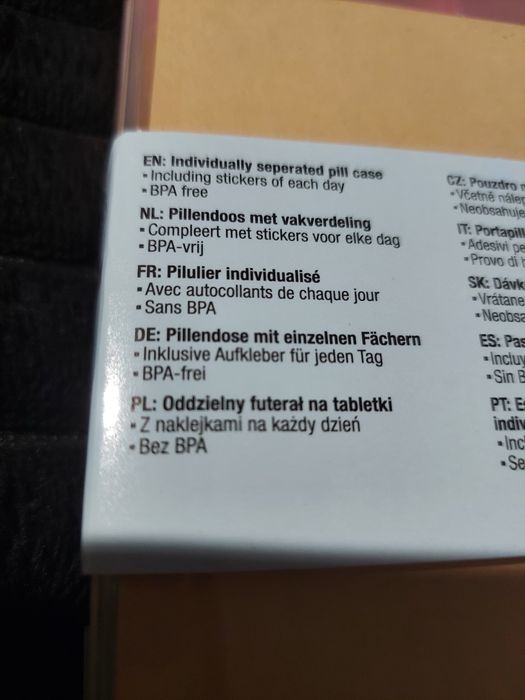Pojemnik na tabletki, leki kasetka