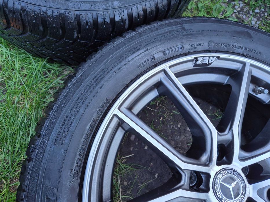 Koła zimowe 5x112 225/55R17 7,5mm bieżnik 2022rok Mercedes E C