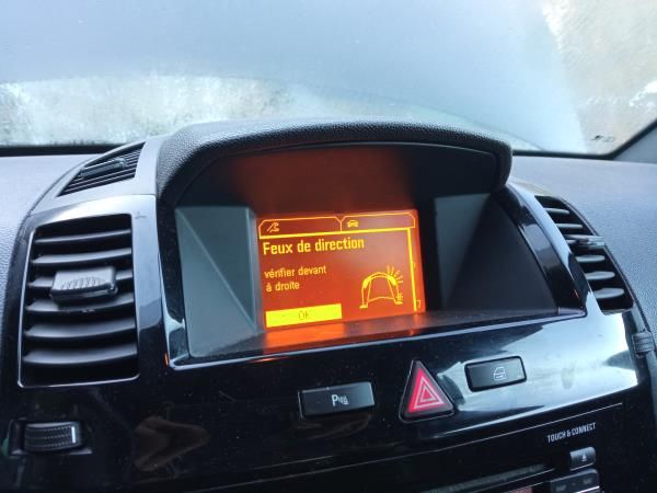 Display / ecrã de informações OPEL Zafira B (A05)