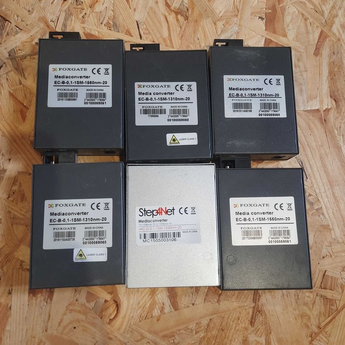 Медіаконвертери 1550 і 1310 та БП