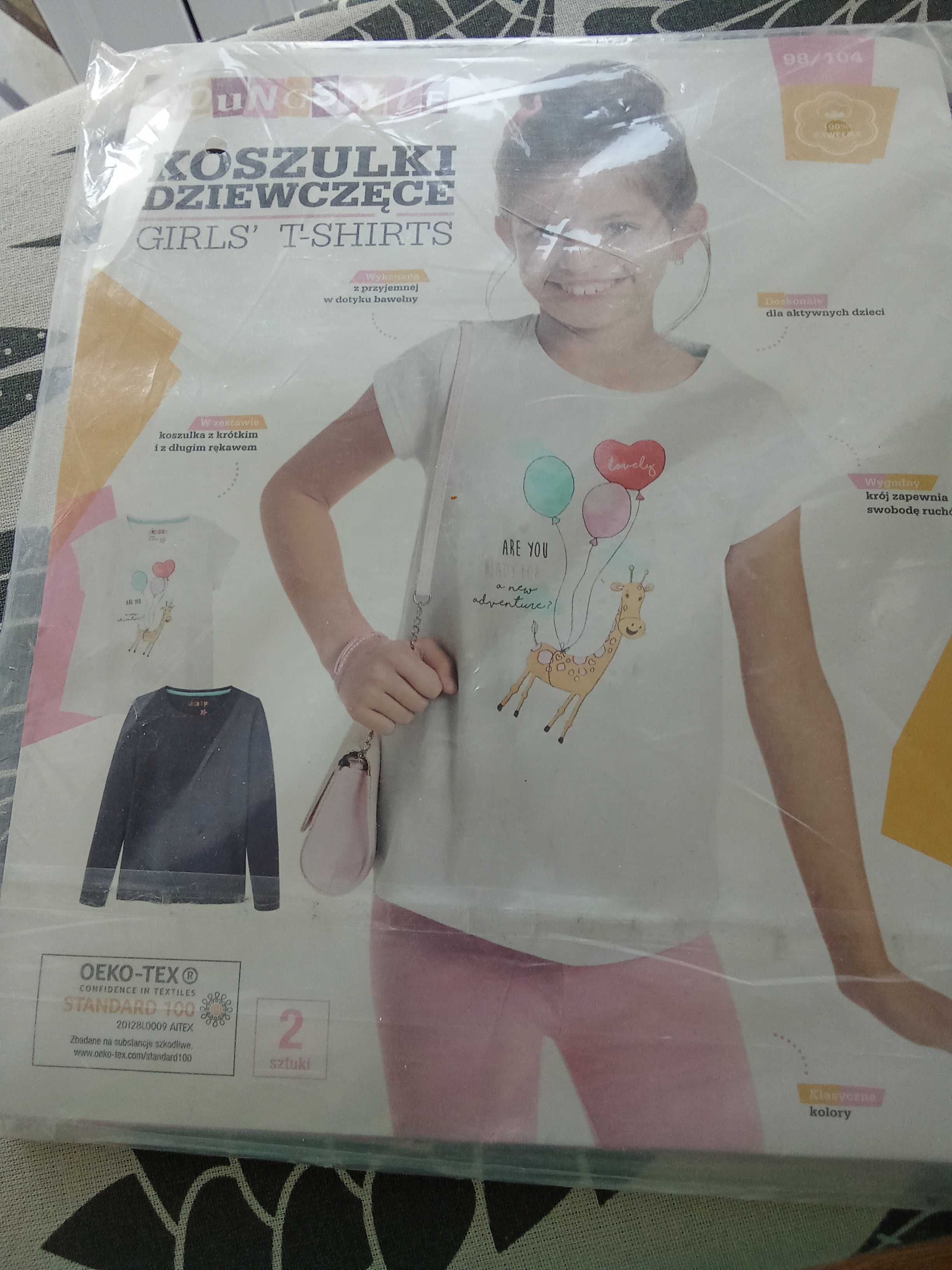 Koszulki / bluzki 2 sztuki rozm. 98 / 104