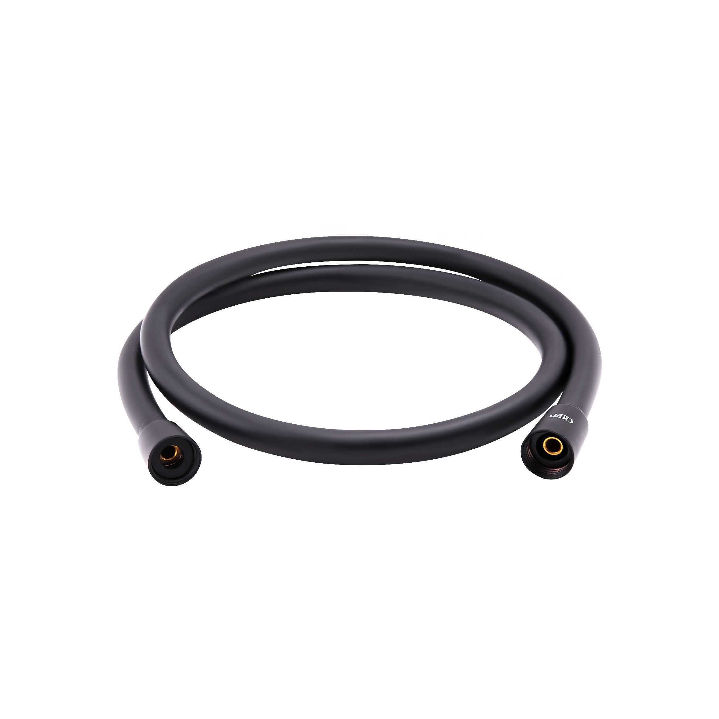 Черный шланг для душа 120см PVC120B Q-tap