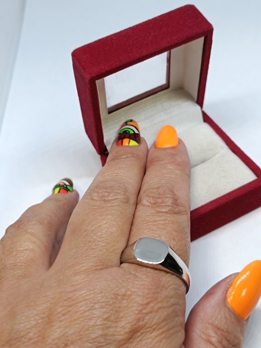 Srebrny sygnet rozmiar 26 srebro próby 925