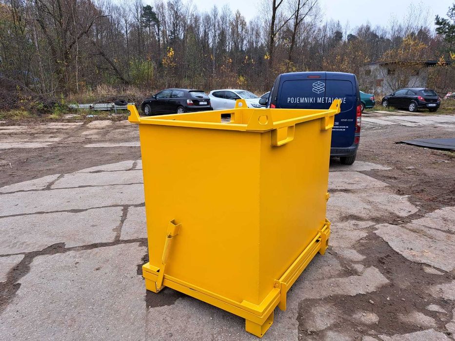 Pojemnik z klapowym dnem, 1500 L, model PMDB do widlaków