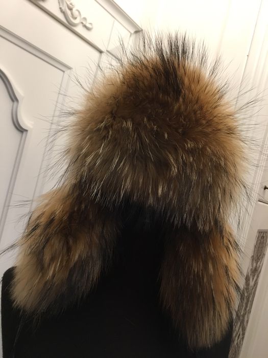 WITTCHEN piękna czapka z futra szopa i skóry owczej