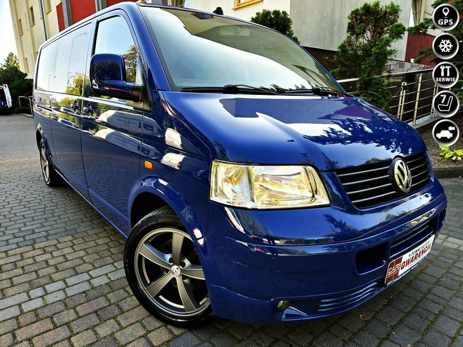 Volkswagen Transporter Klima Webasto LONG 18 Felgi Navi Kamera Cofania Top Stan z Niemiec