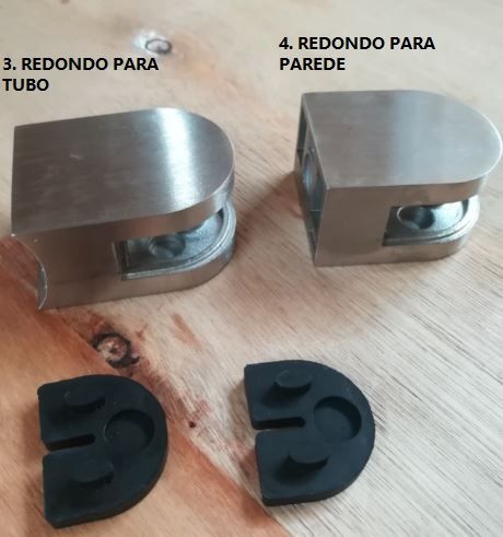 Suporte vidro,pinça vidro, e dobradica para vidro,fechadura, inox