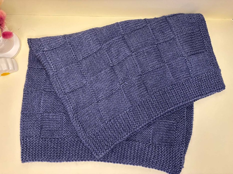 Dzianinowy kocyk, pled lub narzuta dla dzieci