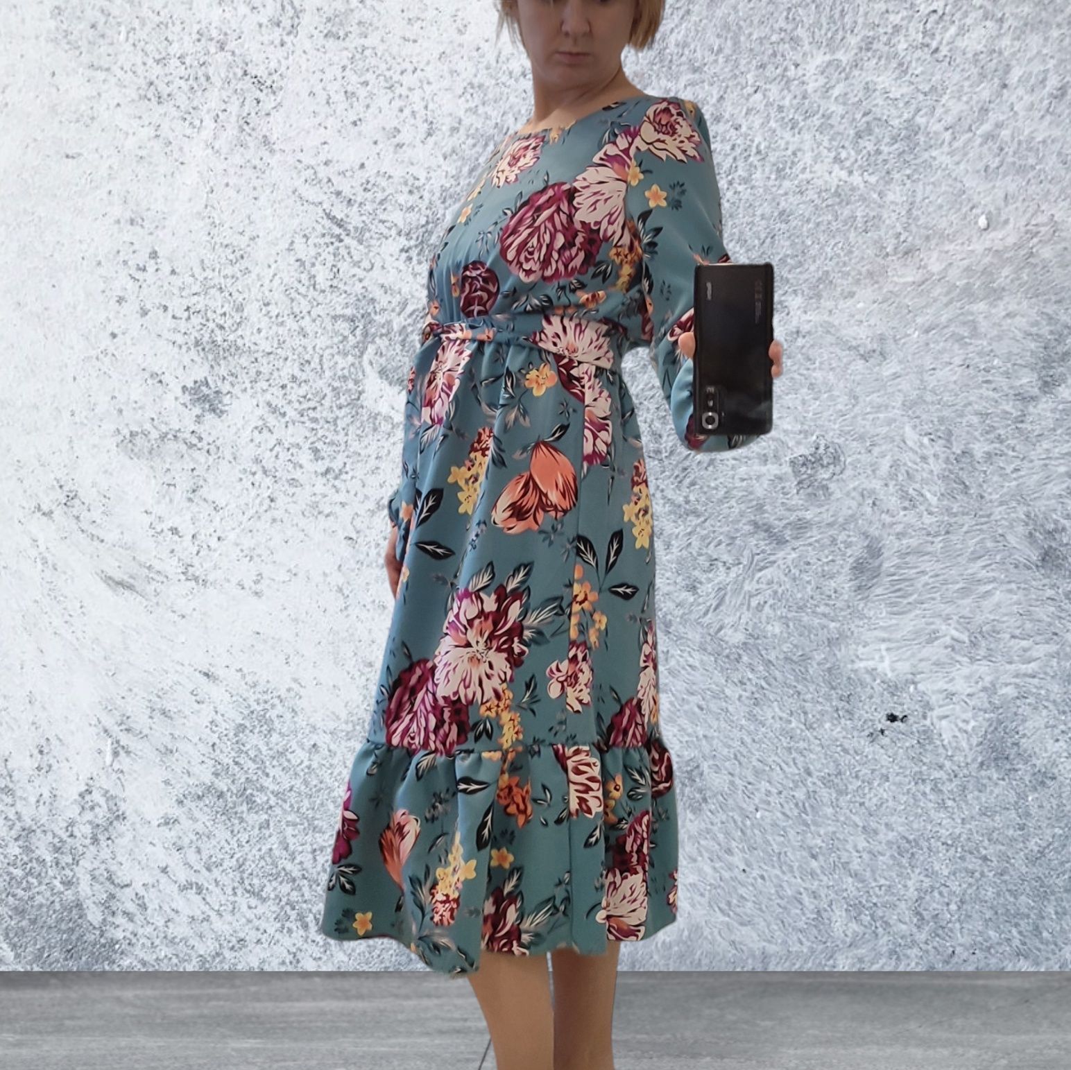 Сукня жіноча з воланами від Appleline 50-52 р.
