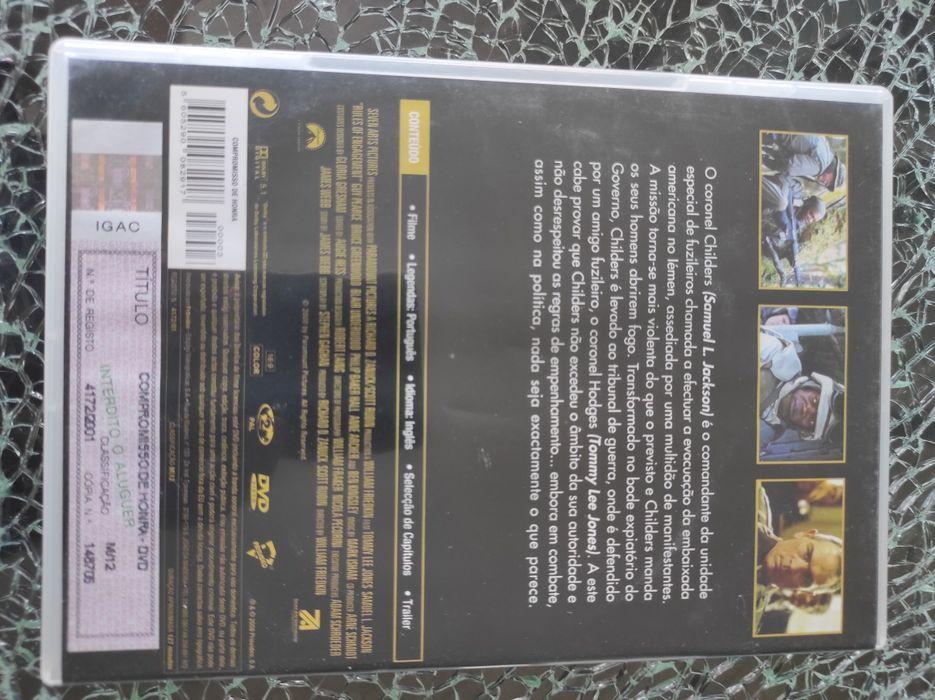 DVD Compromisso de Honra Tommy Lee Jones Samuel L. Jackson