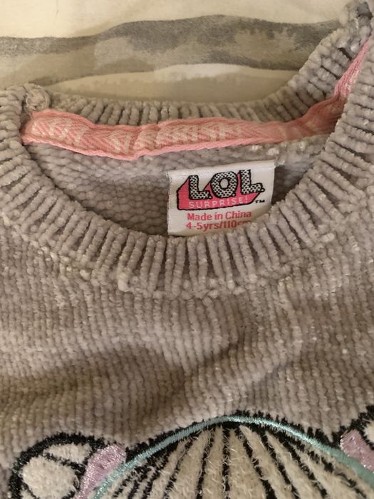 Bluza L.o.L z primark londyn , uzyta kilka razy , stan bdb, 110cm