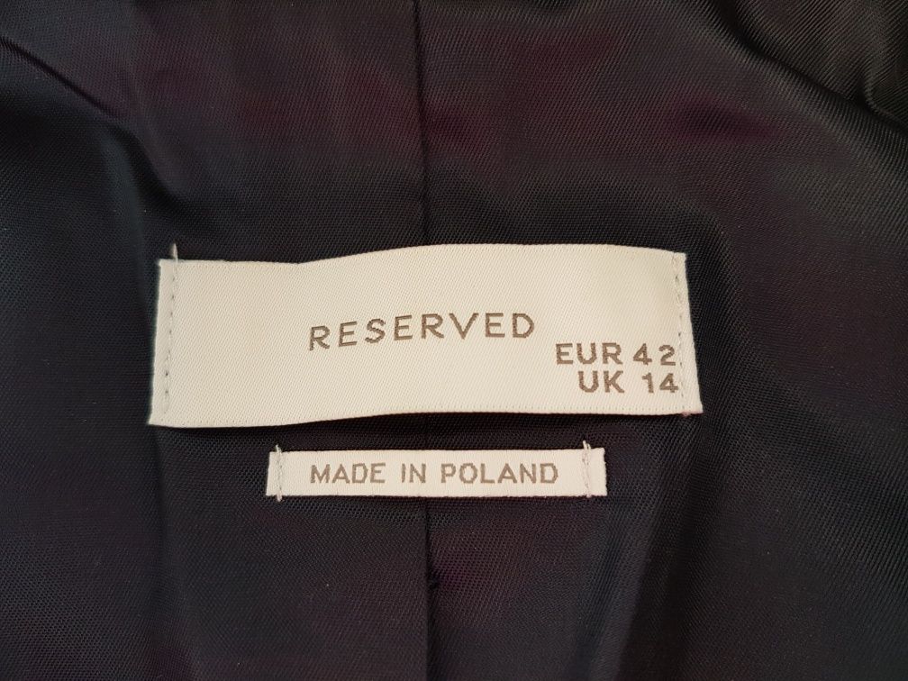 Żakiet nowy Reserved w kratę, r. 42