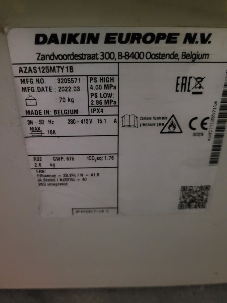 Klimatyzator Daikin 12.5kw