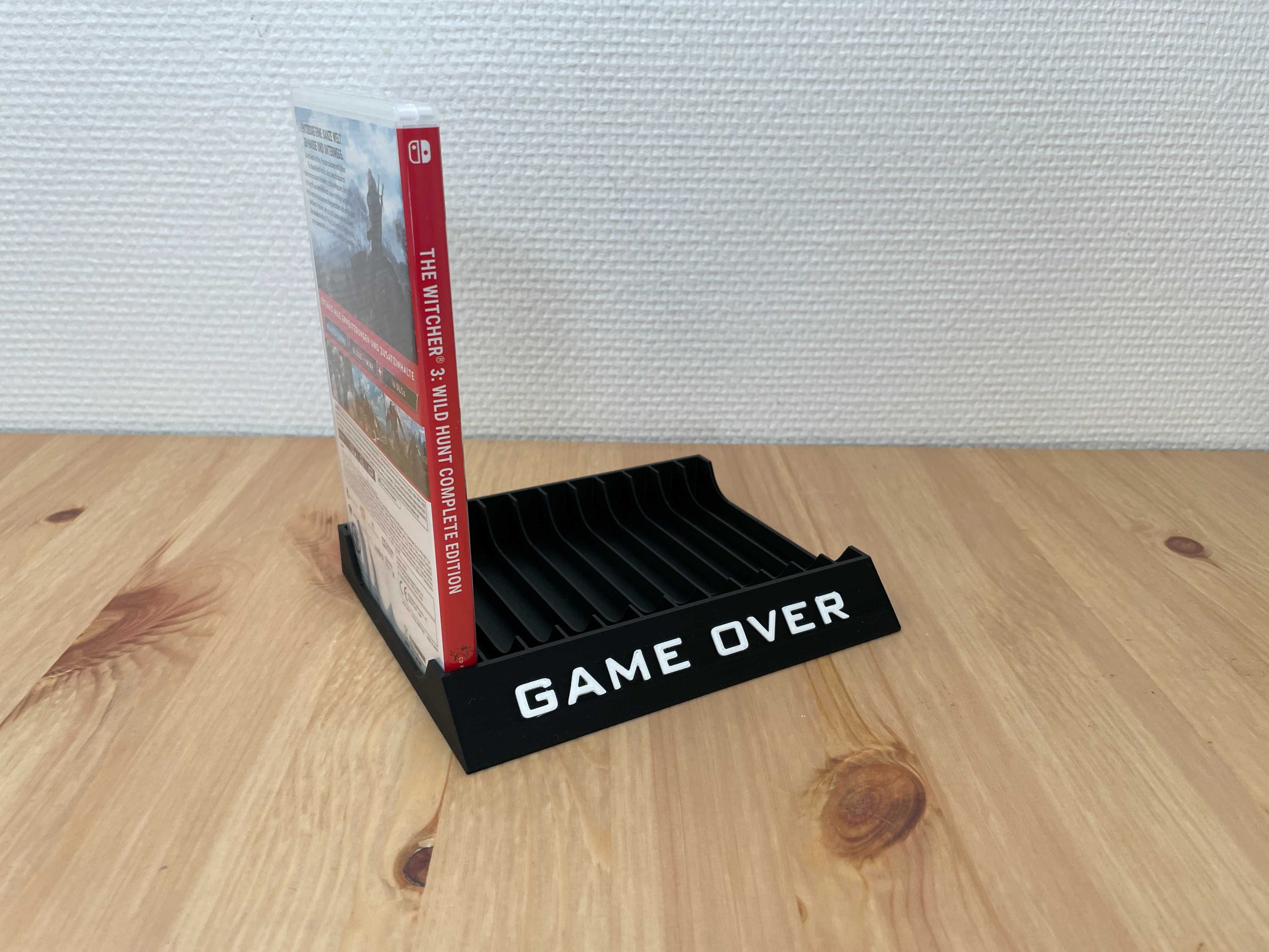 Stojak podstawka na 12 gier Nintendo Switch Game Over czarny