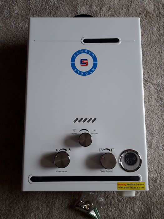 Bojler gazowy LPG ciepła woda przyczepa domek holenderski kamper