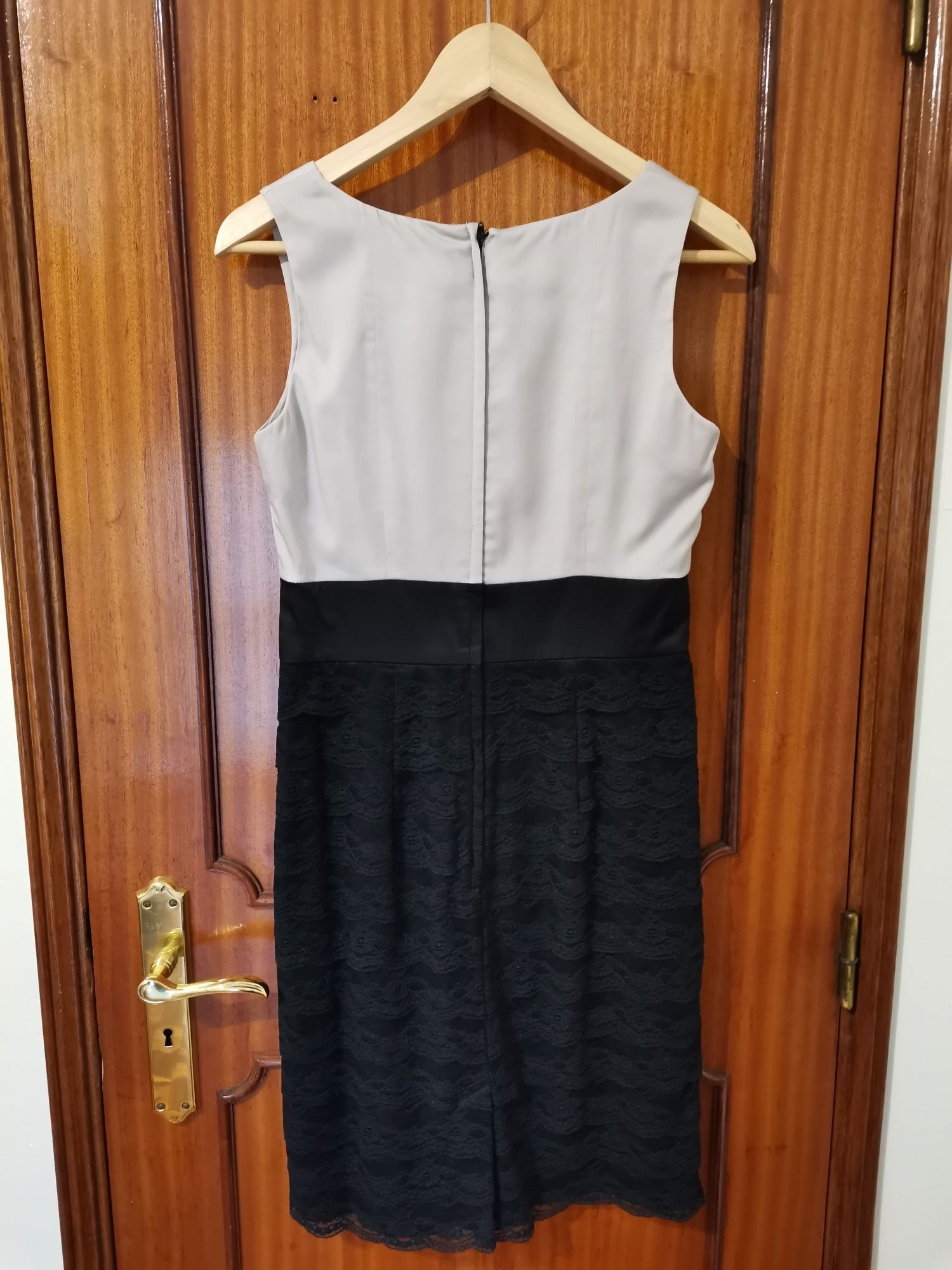 Vestido H&M saia renda preta