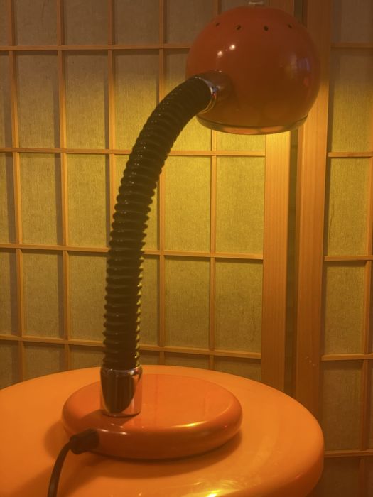 Candeeiro Lamp Orange Space Age Mid Century Vintage Design Cult Pop