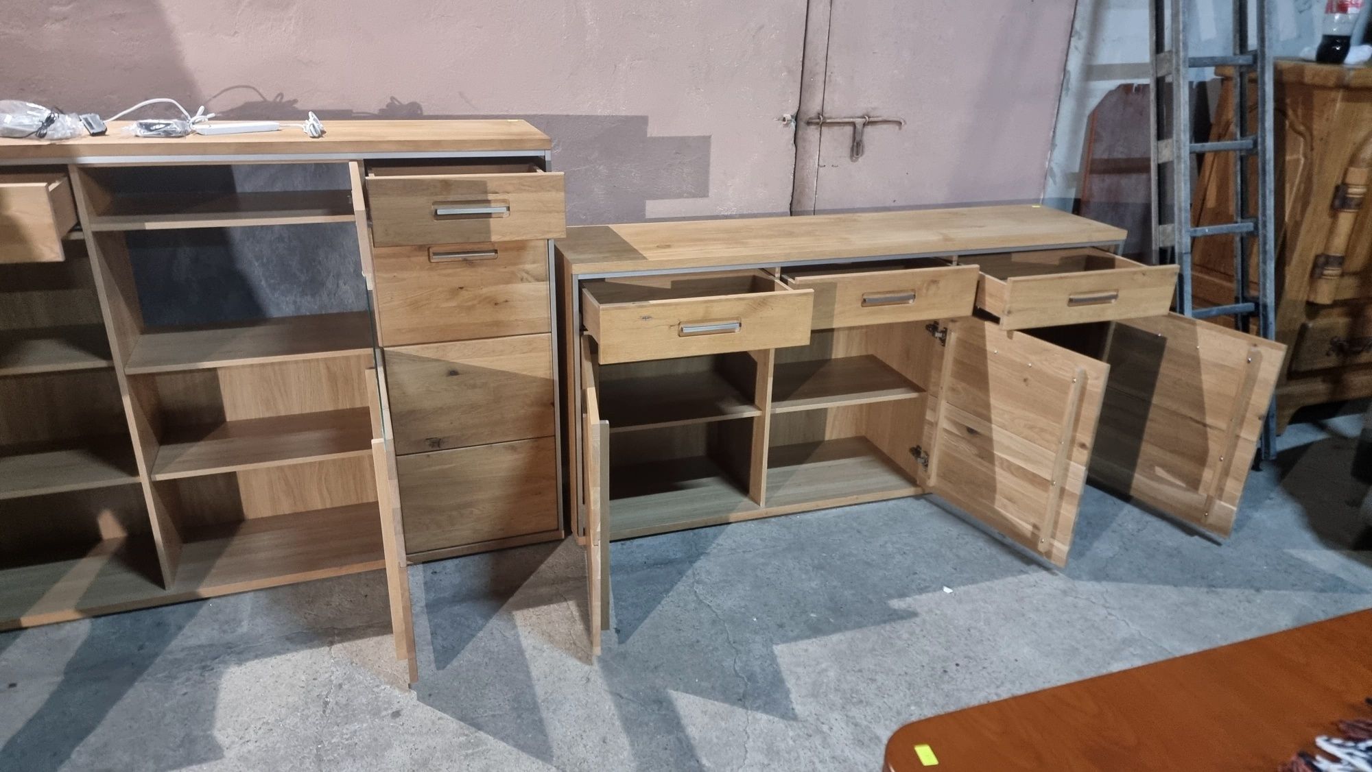 Komplet nowoczesnych mebli dębowych Espero Duo