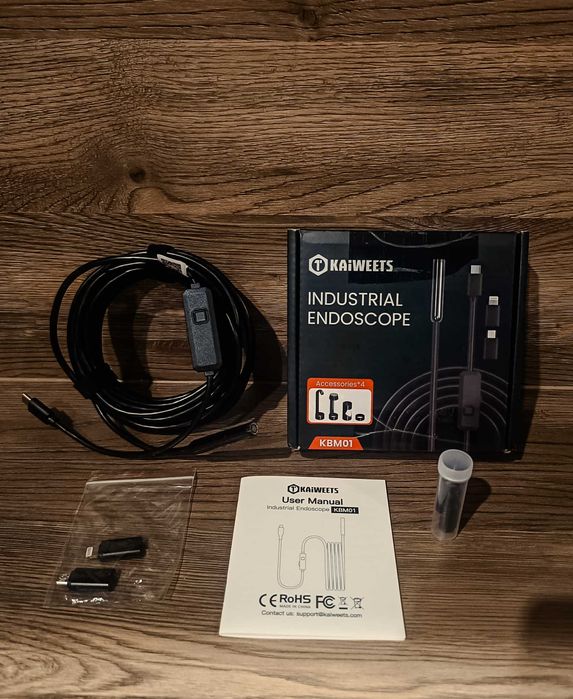 Kamera endoskopowa ze światłem 1920P z 8 diodami LED 5-metrowy kabel