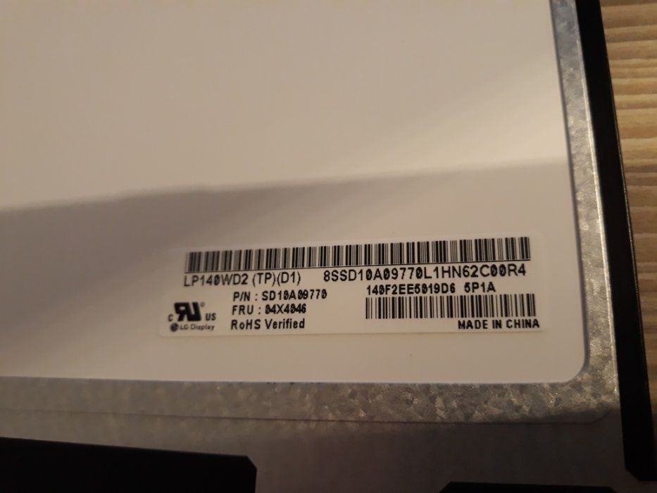 NOWA Matryca Lenovo 14 HD+ 1600x900 30 PIN 04x4046 T440 T450 T460 T470