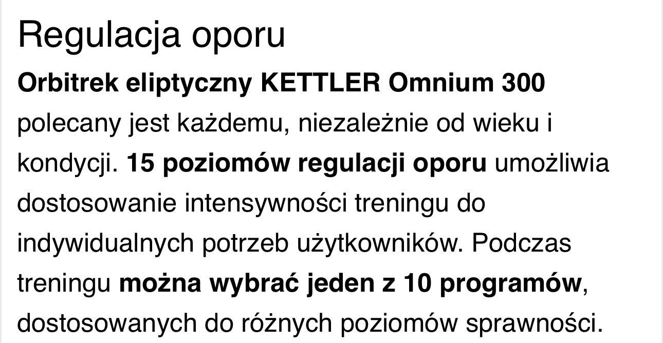 Orbitrek Kettler omnium 300