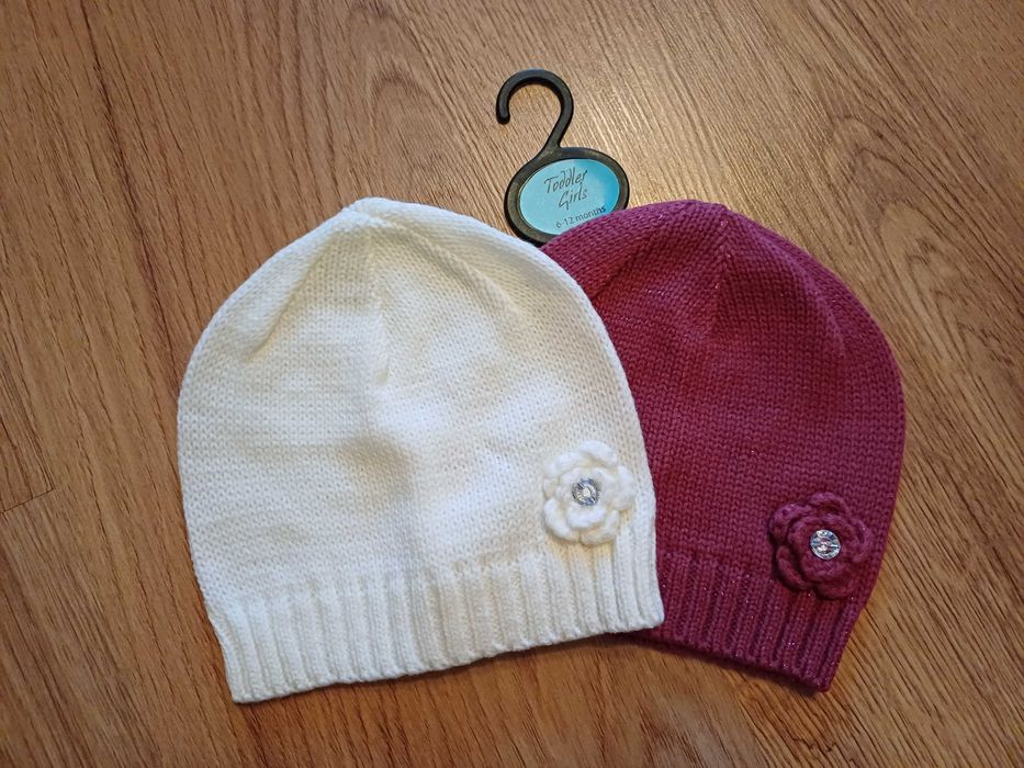 Czapki 2-pak matalan 6-12m nowe