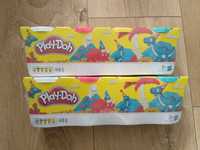 NOWY zestaw Play-doh 4 kolory 2 opakowania ciastolina masa plastyczna