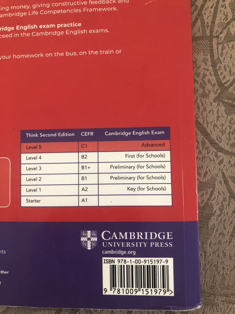 Workbook  and student’s book think 5
