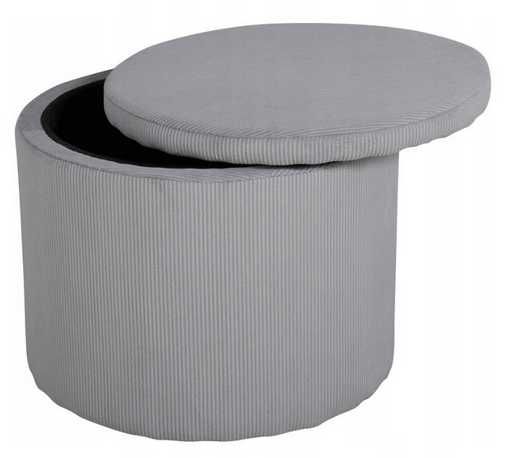 NOWA DUŻA PUFA Venture Home Puf Dunken Sztruksowy Otwierana Sztruks