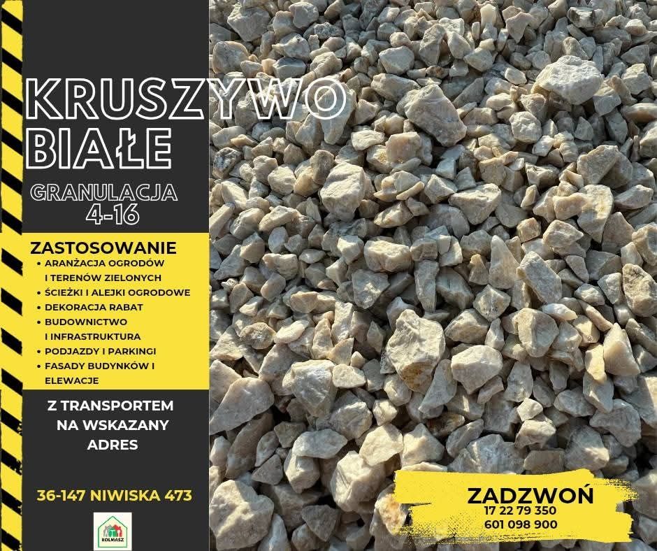 Kruszywa drogowe budowlane piasek żwir ziemia
