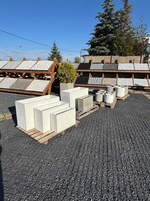 Zestaw Donic ogrodowych LINE Śnieżnobiały, Niemalowany IMPRESTONE