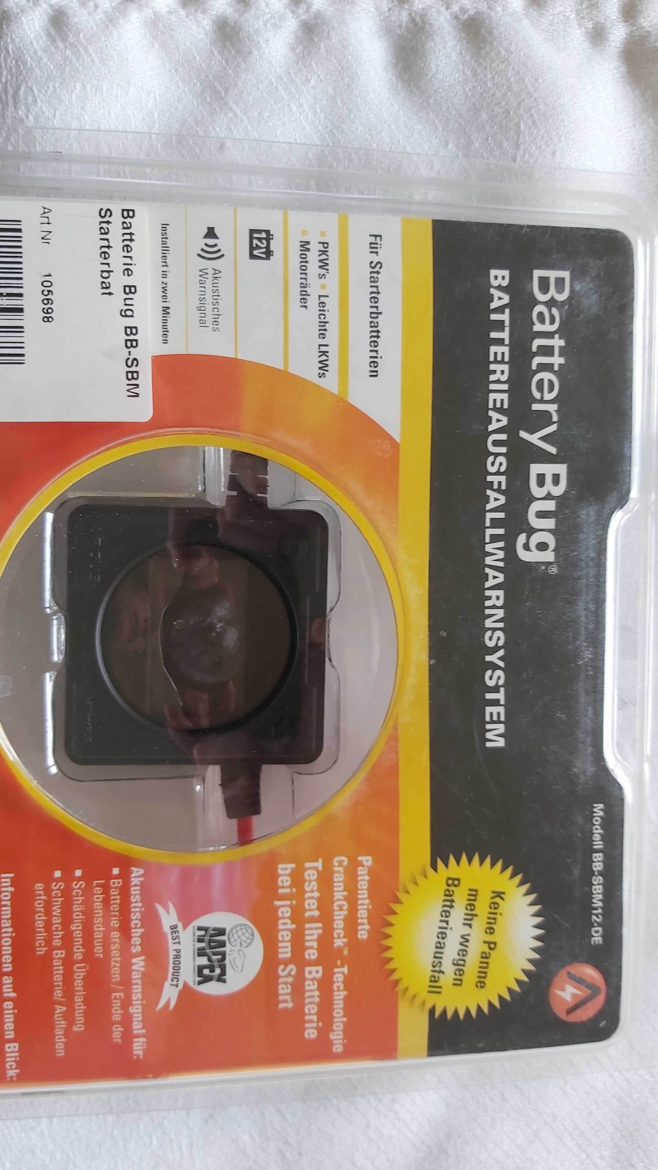 system ostrzegawczy o awarii akumulatora battery bug  NOWY!  12V
