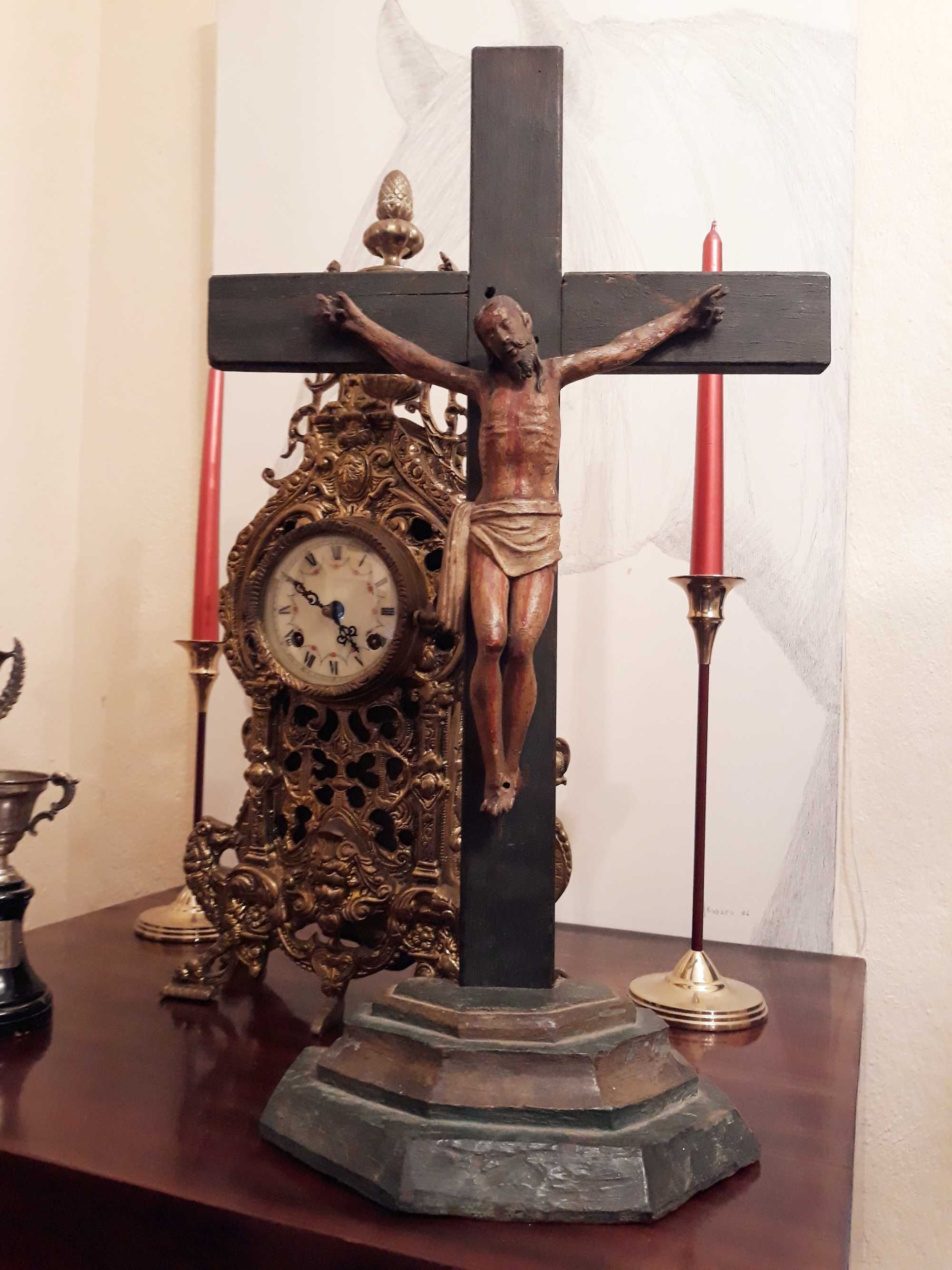 Arte sacra - crucifixo de pé - 53 cm altura